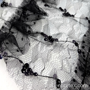 Аппликация, стекаемая вязать блестки вышивка сетчатая кружевная ткань